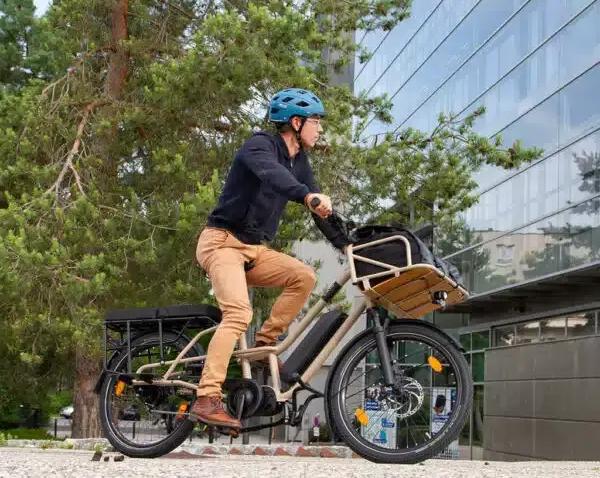 Французский грузовой велосипед перевезет до 100 кг груза. Производитель Oklö выпустил модель ÉVO Vélotaf